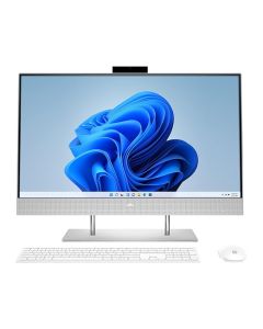 HP All in One PC 27 Inch FHD IPS AMD Ryzen 7 4700U Computer with Alexa Built-in (16GB/1TB/PCIe NVMe M.2 SSD/Windows 10 Home/MS Office 2019, 27-dp1222in) - Silver