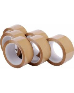 Wonder Brown Tape 1 inch 30 Mtr (Pack of 6)