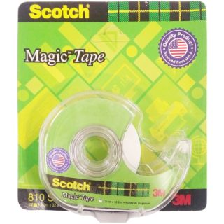 3M Magic Tape With Dispenser, 19mm x 32.9mm