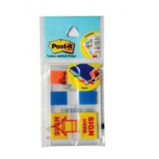 3M Post-It Flags 12.5mm x 43.7mm (3 ColorsX12 Pulls)