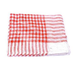 Checked Cloth, Medium (Red)