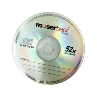 Moserbaer CD-R (Recordable) With Cover