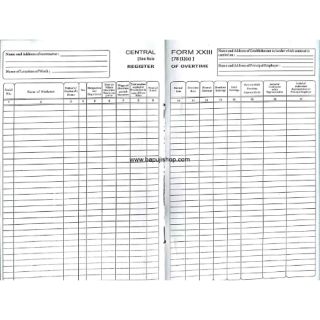 Register Of Overtime