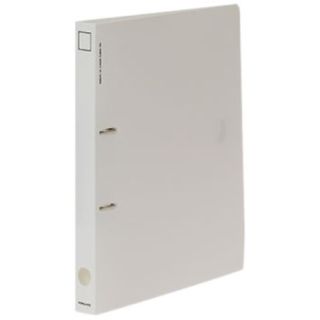 Ring File With 4 Ring Dule Pocket White, 1 Inch