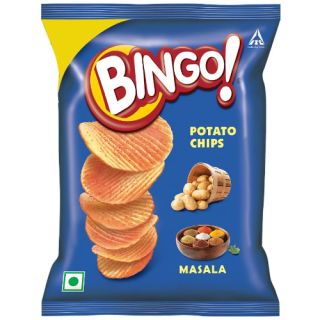 Bingo Yumitos Masala Potato Chips Pouch, 52gm (Pack of 6)