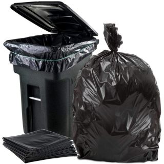 Biodegradable Garbage Bag Large Black - 15 Bag/Roll