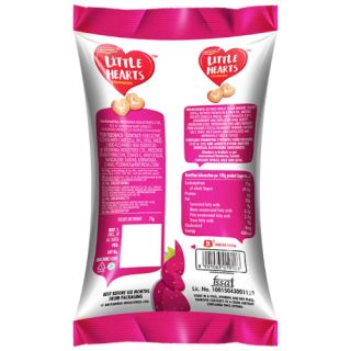 Britannia Little Hearts Strawberry, 75gm (Pack of 12)