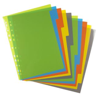 File Separator Cardboard Colour, A4 (1-10)