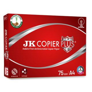 JK Copier Plus Paper - Antimicrobial, 75GSM, A4 - Pack of 10 Reams