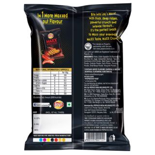Lays Maxx Sizzling Barbeque, 59.4gm (Pack of 56)
