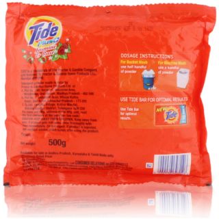 Tide Plus Jasmine & Rose Detergent Powder, 500gm