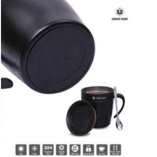 Tork 350 Stainless Steel Travel Mug With Spoon